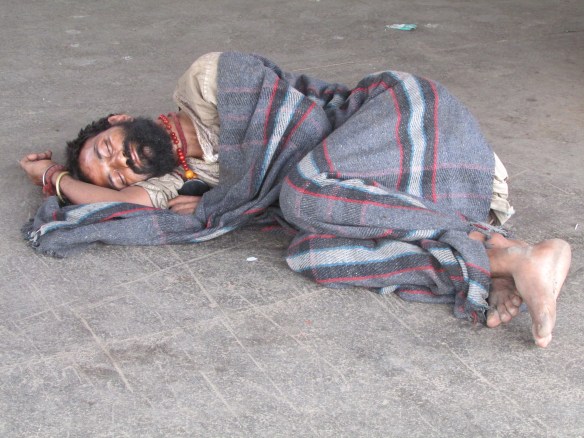 Down, but not out. Remember this image when you snuggle up in your nice clean duvet tonight