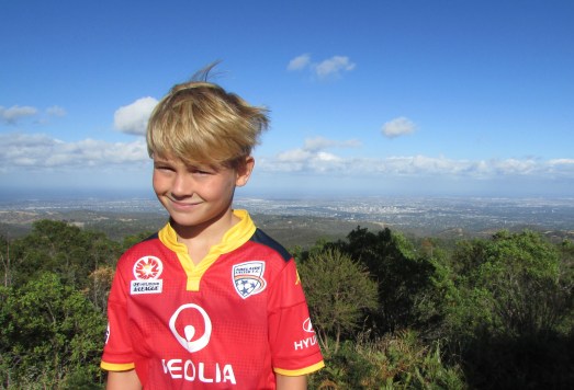 Me in my Adelaide soccer top