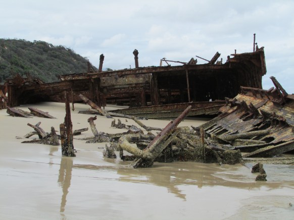 ... During the Second World War the wreck served as target bombing practice for the RAAF and was used as an explosives demolition target by special forces from the Fraser Commando School. The remains of the ship are now severely rusted, with almost three and a half storeys buried under the sand. Because of the danger it poses, climbing on the wreck is not permitted