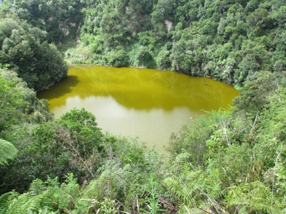 Yellow lake and then half a mile further on....