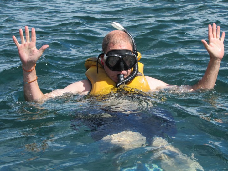 I frightened them off