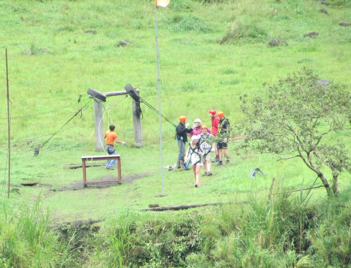 Landing site, complete with part of somebody's cupboard to get us down