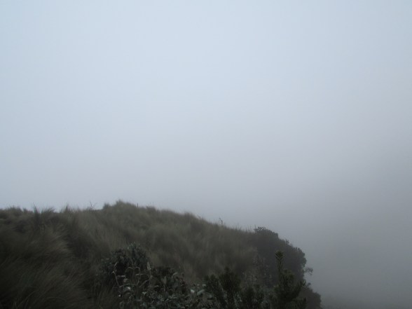 Close to the fall site - 3,900m